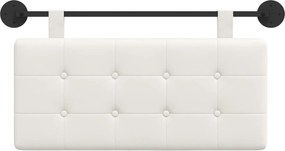 vidaXL Κρεμαστό Κεφαλάρι Λευκός 100 x 55 x 5 εκ Τεχνητό Δέρμα