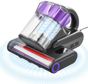 VEVOR Mattress Vacuum Cleaner with 18Kpa Powerful Suction HEPA Filter 550W Gray