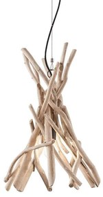 Φωτιστικό Οροφής Driftwood 129600 35x65/130cm 1xE27 60W Natural Ideal Lux