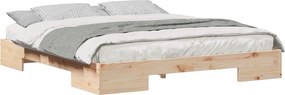 vidaXL Σκελετός Κρεβατιού Καφέ 200 x 200 cm
