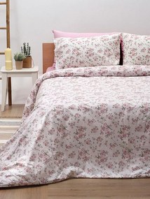 Σεντόνια Μονά 105x205+30 Με Λάστιχο Σετ 3 Τεμ. Sunshine Home Cotton Feelings 929 Pink