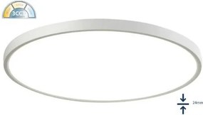 LED Πλαφονιέρα Οροφής Ultrathin 3000/4000/6000K/CCT Ø60 45W Λευκό