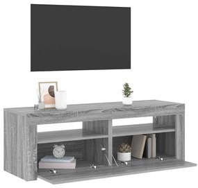 vidaXL Έπιπλο Τηλεόρασης με LED Γκρι Sonoma 120x35x40 εκ.