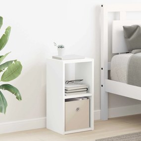 vidaXL Κομοδίνο 2 τμχ. Λευκό 25,5 x 22 x 49,5 εκ Επεξεργασμένο Ξύλο