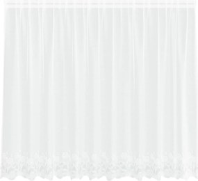 vidaXL Κουρτίνα Δαντέλας με κουρτίνες Λευκό 180 x 300 cm Πολυεστέρας