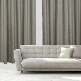 Κουρτίνα 2259 Με Τρουκς Grey Das Home 140X270cm Πολυέστερ