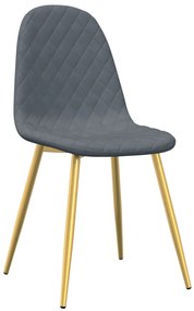 vidaXL Καρέκλες Τραπεζαρίας 6 τεμ. Σκούρο Πράσινο Βελούδινες