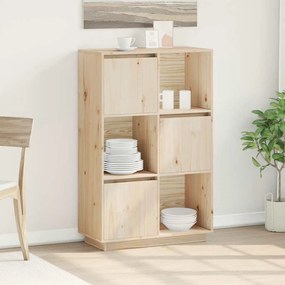 vidaXL Ντουλάπι Ψηλό 74 x 35 x 117 εκ. από Μασίφ Ξύλο Πεύκου
