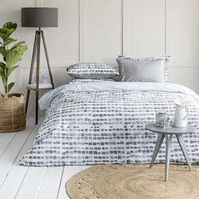 Σεντόνια Seymour (Σετ 3τμχ) Grey-Blue Nima Μονό 170x260cm 100% Cotton