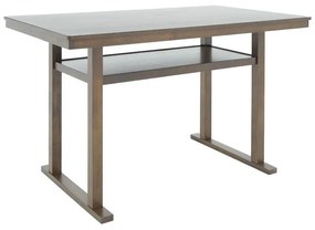 Τραπεζαρία μπαρ Tenon - Siera σετ 5τεμ καρυδί-μαύρο 150x90x91,5εκ.