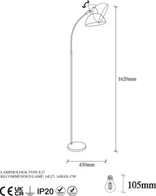 Floor Lamp Varzan - 10850 Vintage