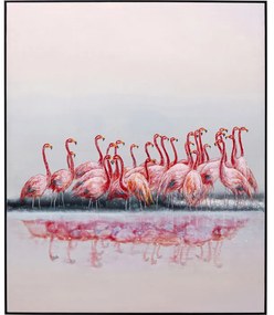 Κορνίζα Σε Καμβά Dating Flamingos  100x5x120εκ