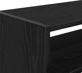 vidaXL Ράφια παπουτσιών 2 τμχ στοιβαζόμενα Μαύρη βελανιδιά