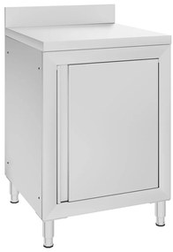 vidaXL Ερμάριο Πάγκος Εργασίας 60 x 60 x 96 εκ. από Ανοξείδωτο Ατσάλι