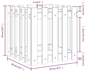 ΖΑΡΝΤΙΝΙΕΡΑ ΜΕ ΣΧΕΔΙΟ ΦΡΑΧΤΗ 50X50X50 ΕΚ. ΕΜΠΟΤΙΣΜ. ΞΥΛΟ ΠΕΥΚΟΥ 832456