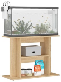 vidaXL Βάση Ενυδρείου Sonoma Δρυς 80x35x60 εκ. από Επεξεργασμένο Ξύλο