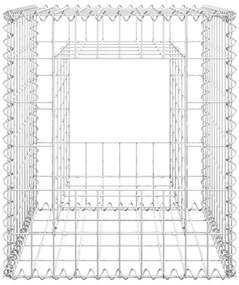 vidaXL Συρματοκιβώτια Στύλοι 2 τεμ. 50 x 50 x 60 εκ. Σιδερένιοι