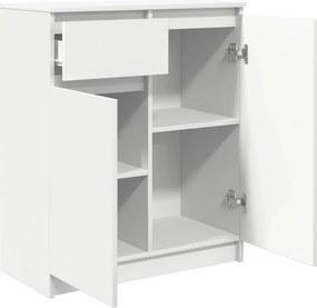 vidaXL Συρταριέρα με Συρτάρια Λευκή 71x35x84 εκ. από Επεξ. Ξύλο