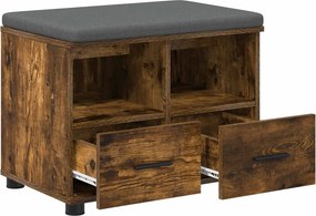 VidaXL Παγκάκι Χαλωρίου Καπνιστή Δρυς 60 x 38 x 46 εκ