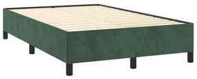 ΚΡΕΒΑΤΙ BOXSPRING ΜΕ ΣΤΡΩΜΑ ΣΚΟΥΡΟ ΠΡΑΣΙΝΟ 120X190ΕΚ. ΒΕΛΟΥΔΙΝΟ 3270490