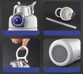 Φορητό παγούρι-θερμός - L8697 - 600ml - 541121 - Black