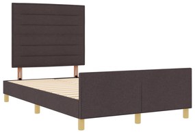 vidaXL Κιβώτιο Κρεβατιού Σκούρο Καφέ 160x200 εκ. Ύφασμα