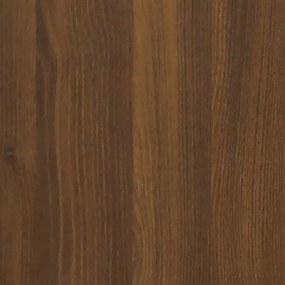 vidaXL Βιβλιοθήκη με 5 Ράφια Καφέ Δρυς 60x24x175 εκ. Επεξεργ. Ξύλο