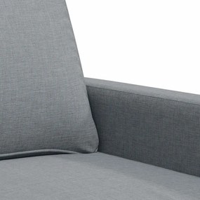 vidaXL Πολυθρόνα Ανοιχτό Γκρι 60 εκ. Υφασμάτινη