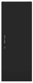 vidaXL Ντουλάπι Μαύρο 34,5 x 34 x 180 εκ. από Επεξεργασμένο Ξύλο