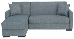 Καναπές Κρεβάτι Γωνιακός ArteLibre OASIS Με Αποθηκευτικό Χώρο Γκρι Ύφασμα 200x84x84cm