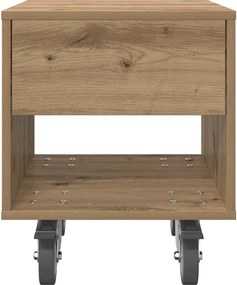 vidaXL Κομοδίνο 2 pcs Artisan Oak 40,5 x 40 x 48 εκ.