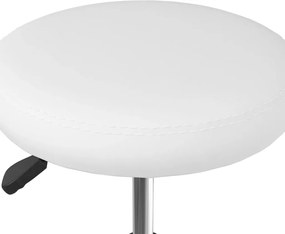 vidaXL Καρέκλες Τραπεζαρίας 6 τεμ. Λευκές από Δερματίνη