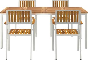 vidaXL Σετ Εξωτερικής Τραπέζης 5 τμχ. 180 x 90 x 75 cm