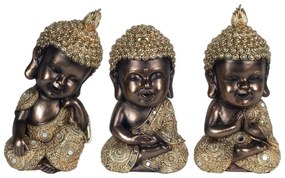 Αγαλματίδια και Signes Grimalt  Βούδες 3 Διαφορετικά Χρυσά