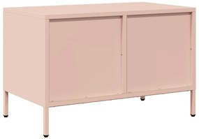 vidaXL Έπιπλο Τηλεόρασης Ροζ 68 x 39 x 43,5 εκ. Χάλυβας Ψυχρής Έλασης