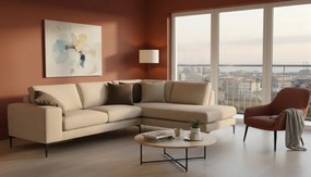 Γωνιακός καναπές Senso-Αριστερή-270φ 200β εκ.-Μπεζ