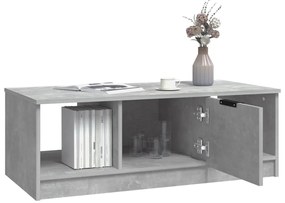 vidaXL Τραπεζάκι Σαλονιού Γκρι Σκυρ. 102x50x36 εκ. Επεξεργ. Ξύλο