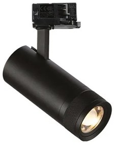 Σποτ Φωτιστικό Ράγας On-Off LED 15W IP20 4000K Eos Ideal Lux-322087-Μαύρο 322087