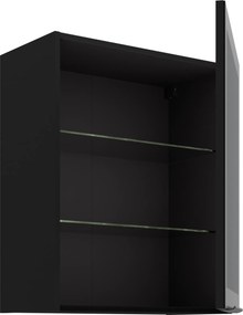 Κρεμαστή βιτρίνα Universal 60 GS 72 1F-Μαύρο
