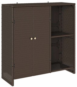 Ντουλάπι αποθήκευσης με ράφι Καφέ 100 x 36 x 102 εκ Ρατάν