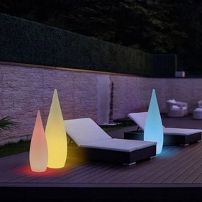 Φωτιστικό Κήπου Επαναφορτιζόμενο Palmas R45101101 RGBW-LED Ip44 D25x80cm White RL Lighting