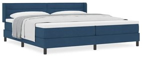 vidaXL Κρεβάτι box spring με στρώμα με στρώμα Μπλε 200 x 200 cm