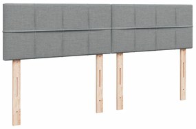 ΚΡΕΒΑΤΙ BOXSPRING ΜΕ ΣΤΡΩΜΑ ΑΝΟΙΧΤΟ ΓΚΡΙ 200X200 ΕΚ. ΥΦΑΣΜΑΤΙΝΟ 3287175