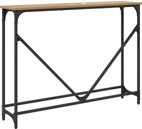 vidaXL Τραπέζι κονσόλας Artisan Oak 102 x 23 x 75 εκ