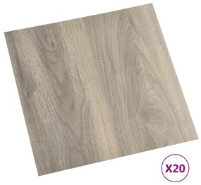 ΔΑΠΕΔΟ ΑΥΤΟΚΟΛΛΗΤΟ TAUPE 20 ΤΕΜΑΧΙΩΝ 1,86 Μ² ΑΠΟ PVC 330157