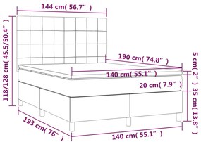 ΚΡΕΒΑΤΙ BOXSPRING ΜΕ ΣΤΡΩΜΑ ΣΚΟΥΡΟ ΠΡΑΣΙΝΟ 140X190ΕΚ. ΒΕΛΟΥΔΙΝΟ 3143022