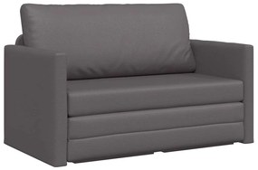 vidaXL Κρεβάτι καναπές Γκρι 124 x 71 x 78 εκ Δερματίνη