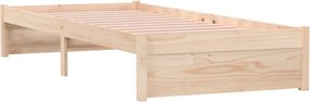 vidaXL Πλαίσιο Κρεβατιού 75 x 190 εκ. από Μασίφ Ξύλο Small Single