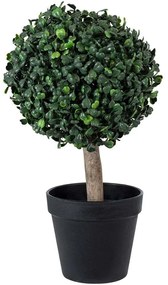 Τεχνητό Φυτό Πυξός 20404 35cm Beige-Green Globostar Polyethylene,Wood