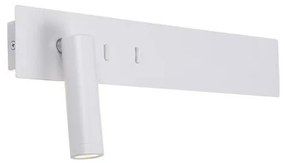 Απλίκα Φωτιστικό Τοίχου Σποτ LED Λευκό Ματ H52 Zambelis-H52-Λευκό H52